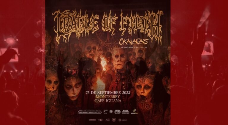 Cradle of Filth en Monterrey, se viene una gran noche