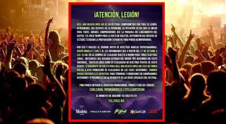 Hell And Heaven 2023: ¡los boletos al 2×1!