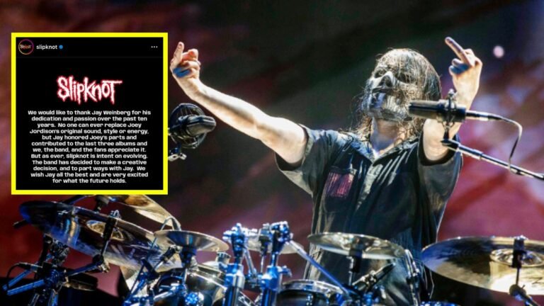 ¡Jay Weinberg sale de Slipknot!