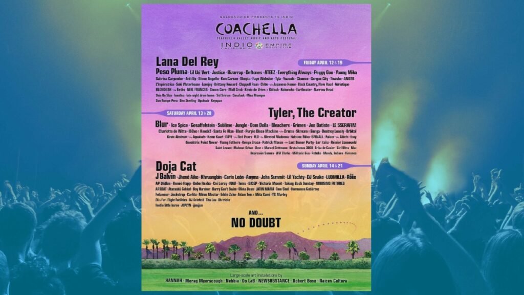 festival coachella 2024 no doubt lana del rey doja cat tyler the creator