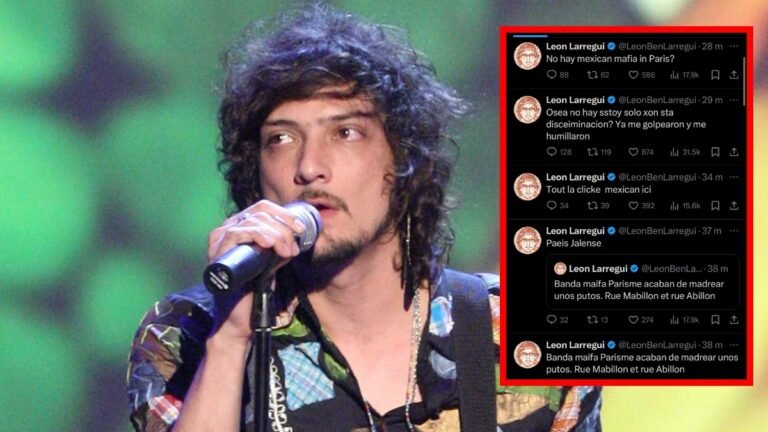 ¿León Larregui fue golpeado en París?