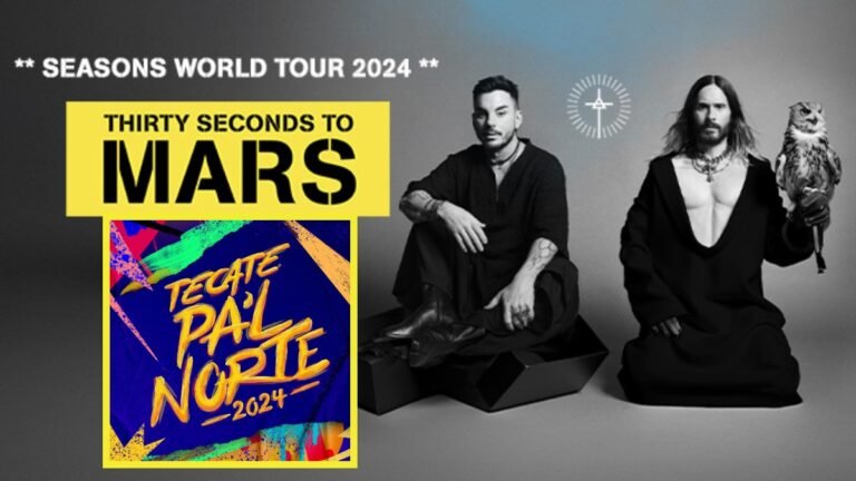 ¿Qué esperar de Thirty Seconds to Mars en Tecate Pal Norte 2024?