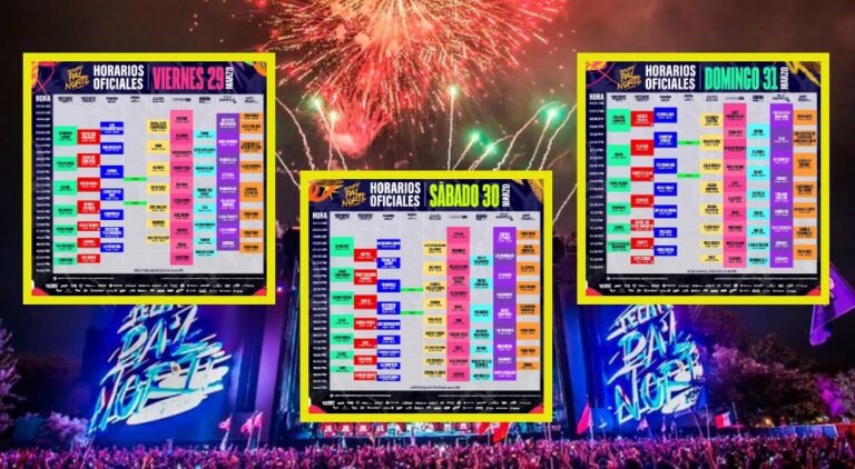 Horarios del Tecate Pal Norte 2024