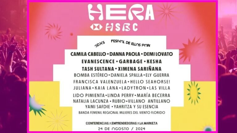 Festival Hera HSBC 2024: cartel, boletos y toda la información