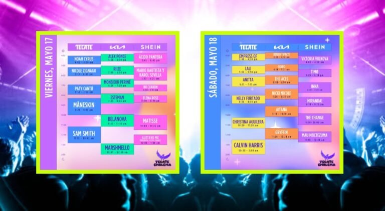 Horarios del Tecate Emblema 2024
