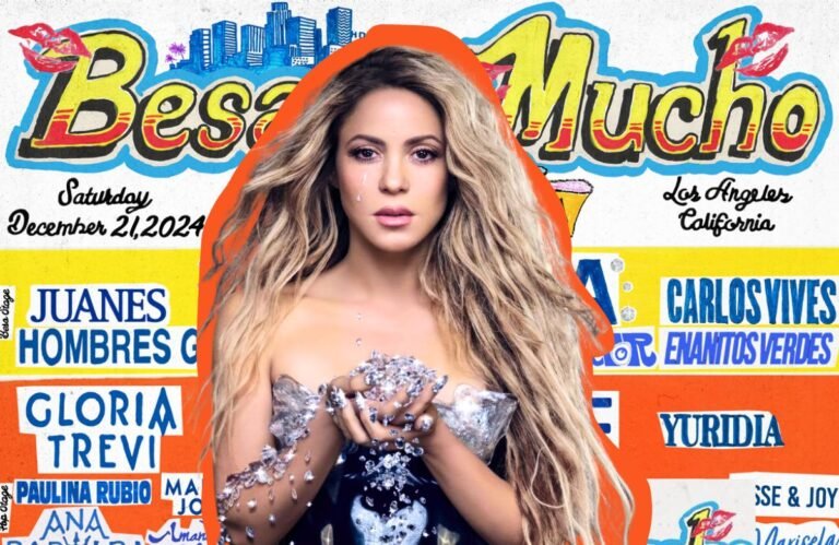 Shakira es la artista principal del Bésame Mucho Fest 2024 en Los Ángeles, Cal.