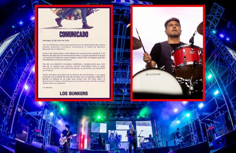 Los Bunkers anuncian la salia de Mauricio Basualto