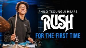 Philo Tsoungui baterista de The Mars Volta escucha RUSH por primera vez