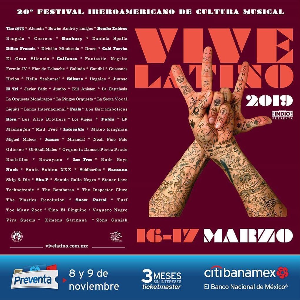 Cartel Vive LAtino 2019