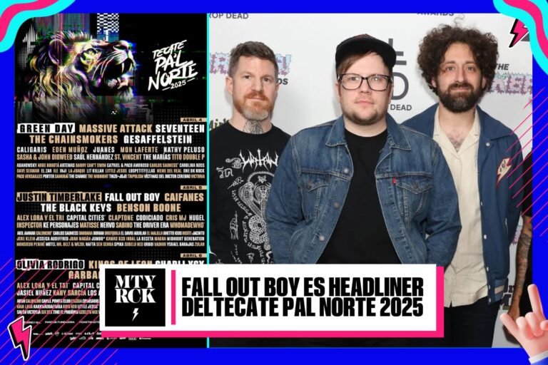 Fall Out Boy estará en el Tecate Pal Norte 2025