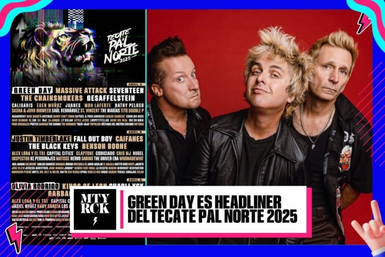 Green Day: headliner del Tecate Pa’l Norte 2025