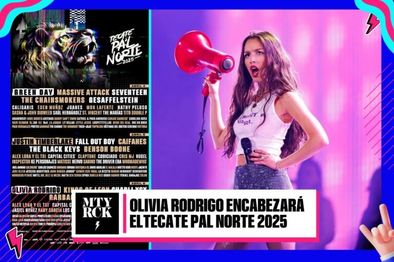 Olivia Rodrigo encabezará la edición 2025 del Tecate Pal Norte
