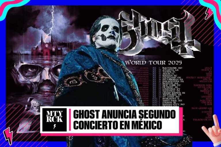 Ghost anuncia segunda fecha para el Palacio de los deportes en 2025