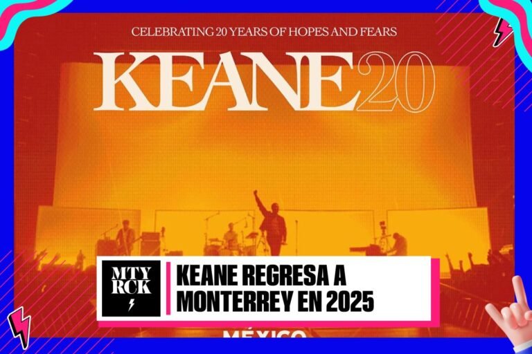 Keane regresa a Monterrey para celebrar los 20 años de Hopes and Fears