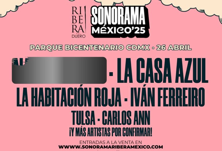Festival Sonorama México 2025: cartel, boletos y toda la información