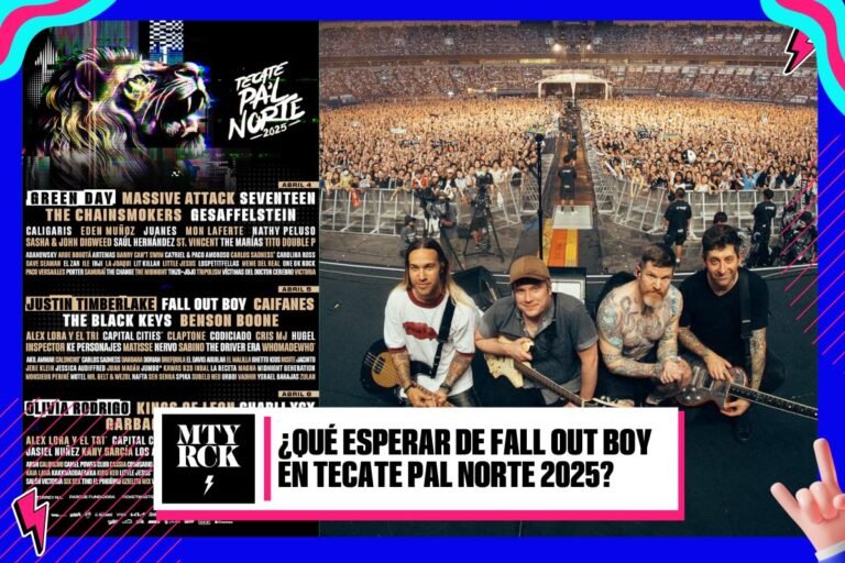 ¿Qué esperar de Fall Out Boy en Tecate Pal Norte 2025?