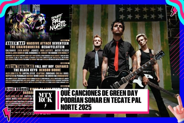 ¿Qué canciones de Green Day podrían sonar en Tecate Pal Norte 2025?
