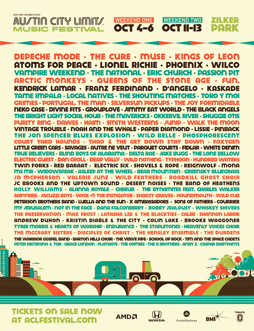 Cartel ACL Festival 2013