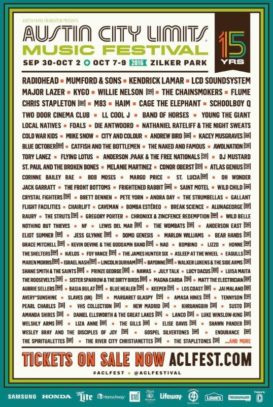 Cartel ACL Festival 2016
