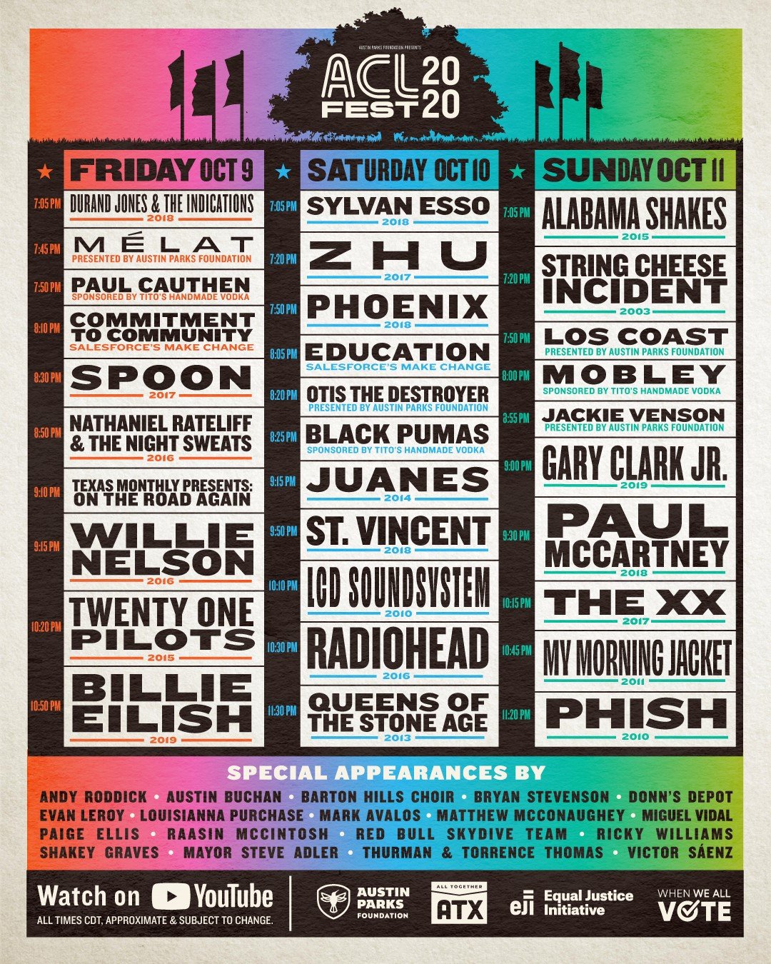 Cartel ACL Festival 2020