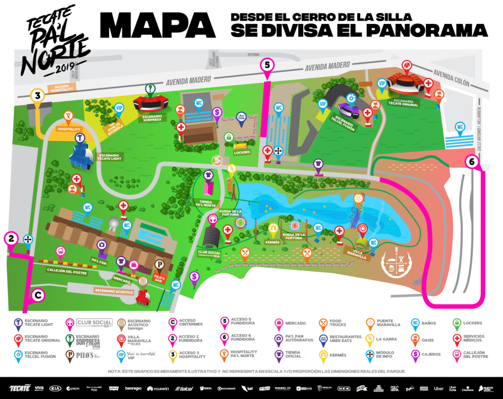 Mapa Tecate Pal Norte 2019
