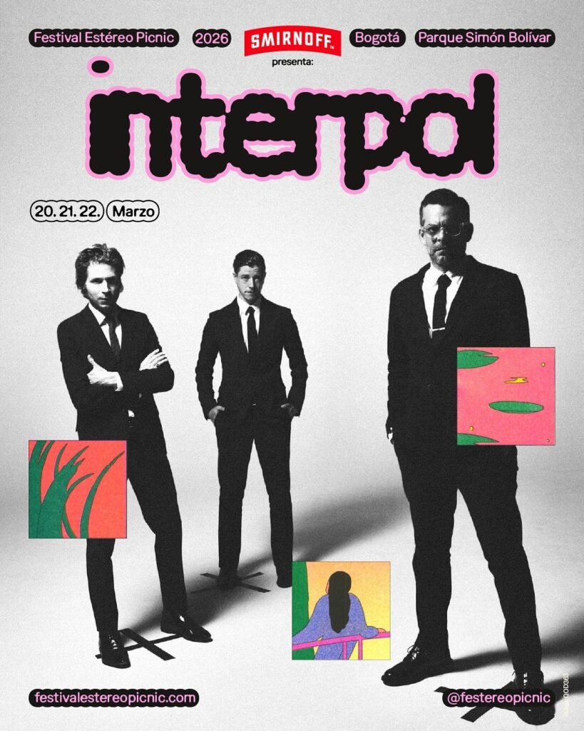 Interpol en festival Estéreo Picnic 2026.
