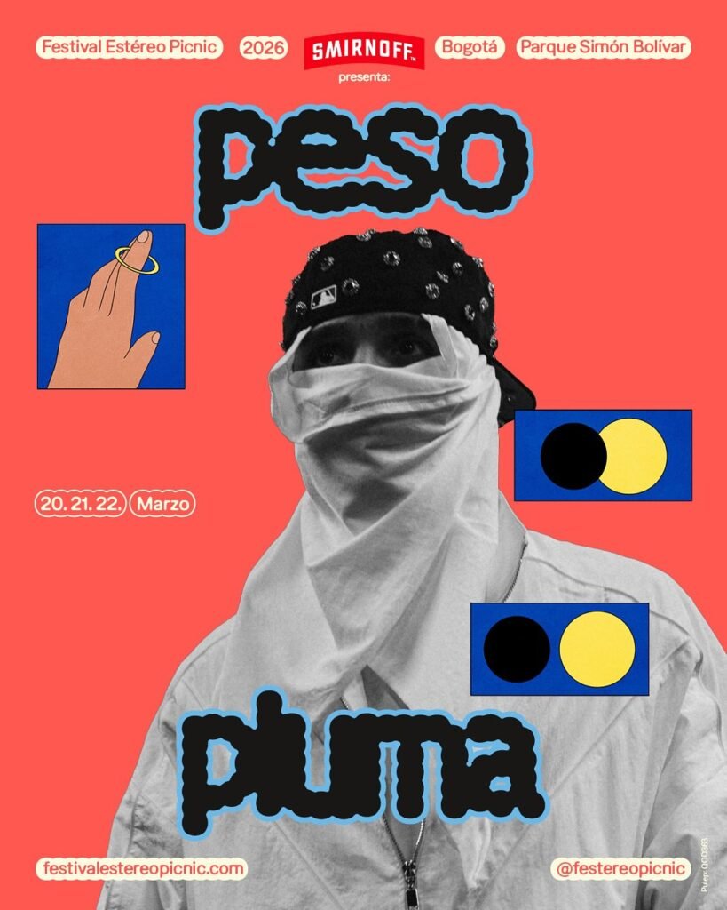 Peso Pluma en festival Estéreo Picnic 2026.