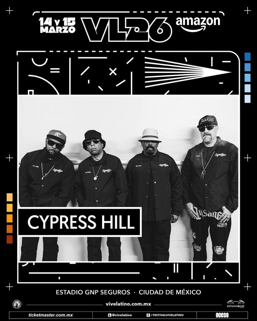 Vive Latino presenta a Cypress Hill en 2026
