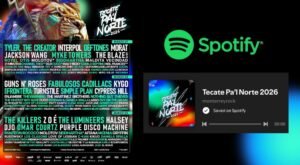 Playlist del Tecate Pa’l Norte 2026 en Spotify