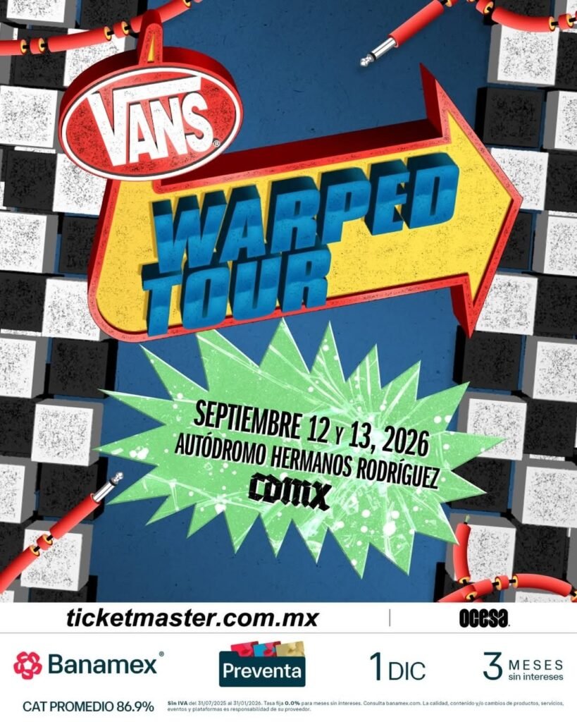 Vans Warped Tour 2026 anuncio