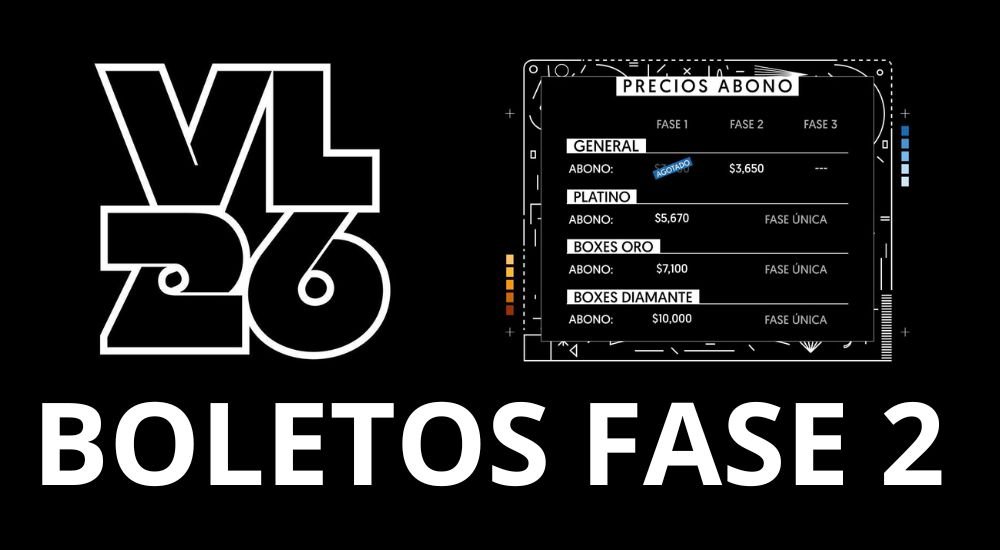 Vive Latino 2026 BOLETOS EN FASE 2