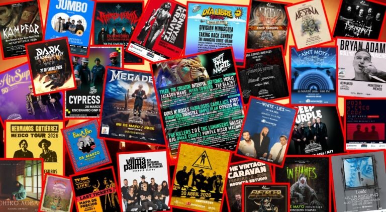 Conciertos de rock en Monterrey para 2026