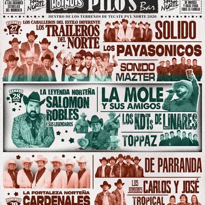 Escenario Pilos Bar Pal Norte 2026