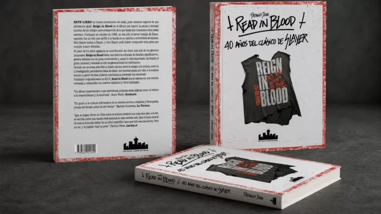 Actualización del libro sobre Reign in Blood de Slayer en Santiago