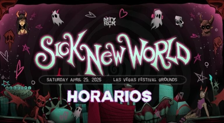 Sick New World Las Vegas 2026: horarios por escenario y dónde comprar boletos