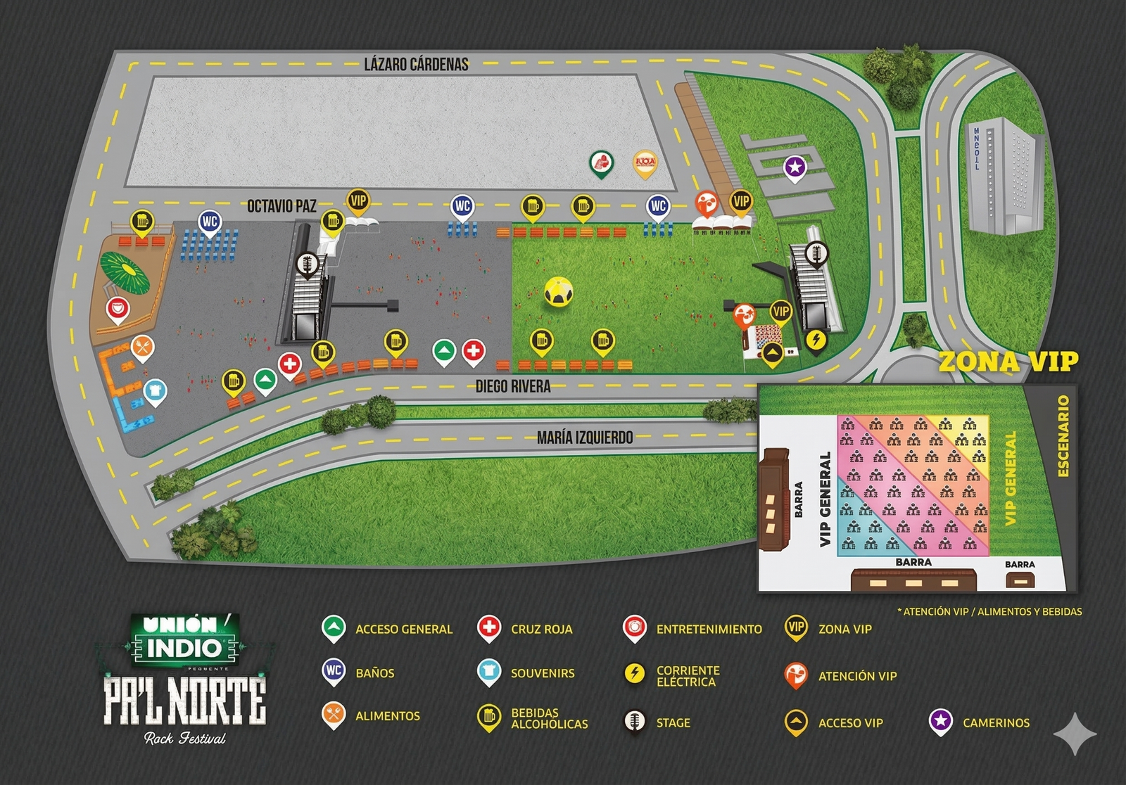 Mapa del Pal Norte 2012