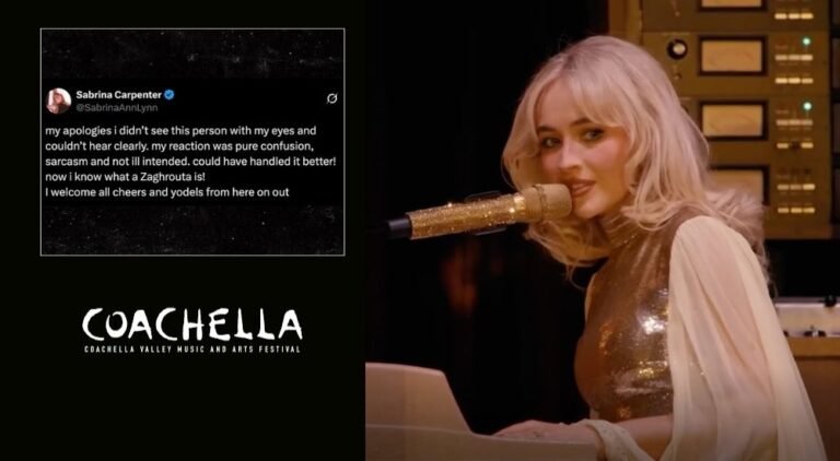 Sabrina Carpenter se disculpa por su reacción a un cántico cultural en Coachella