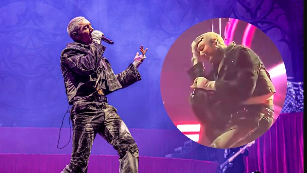 El vocalista de Bring Me the Horizon, Oli Sykes, sufrió una concusión leve por el impacto de un teléfono durante un show.