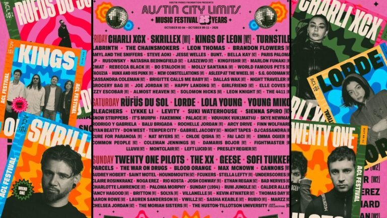 ACL Festival 2026 revela los artistas por día, en su 25 aniversario