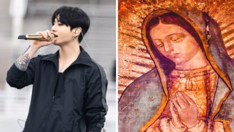 Tres integrantes de BTS lucen medallas de la Virgen de Guadalupe y desatan reacción viral en México