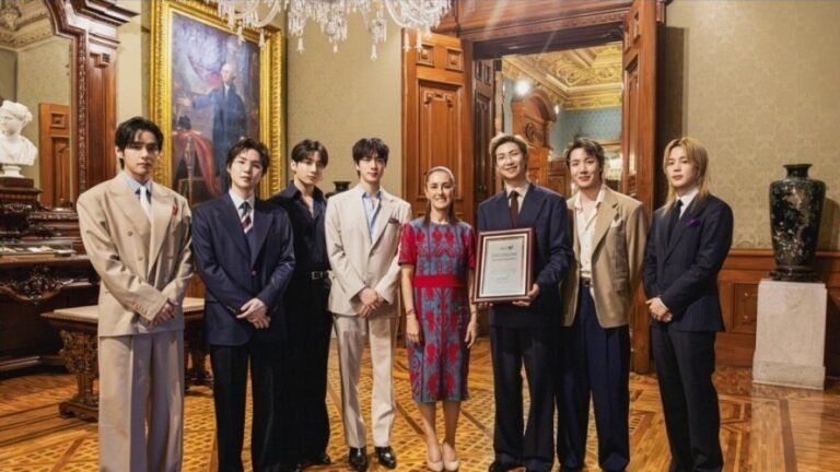 BTS promete volver a México en 2027 tras visita a Palacio Nacional con Sheinbaum