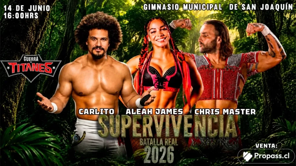 La lucha libre chilena se prepara para recibir a una prometedora luchadora europea en Supervivencia de Guerra de Titanes.