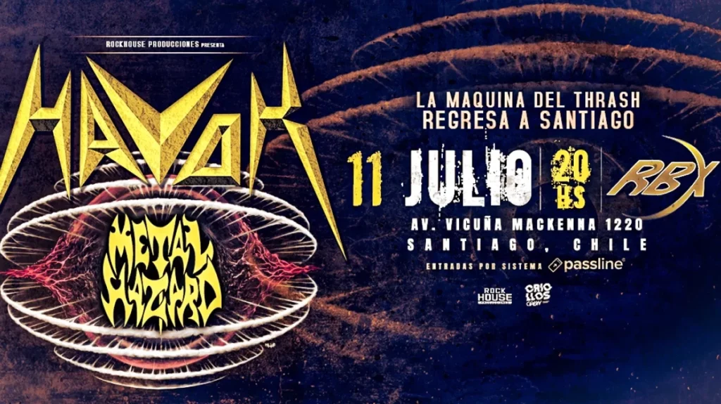 La banda chilena Metal Hazard será telonera de Havok en 2026, marcando un hito en su carrera.