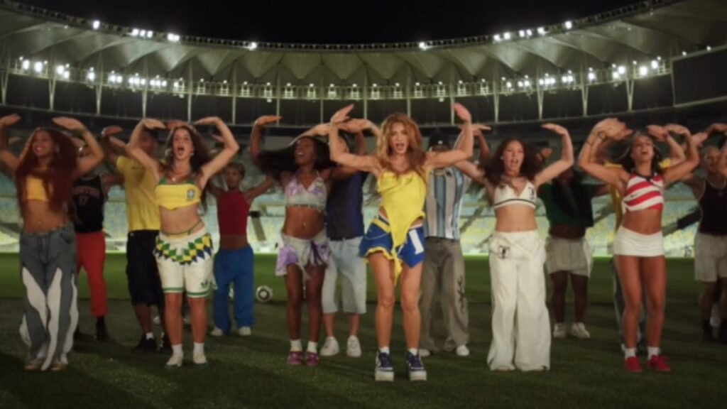 Shakira en el estadio Maracaná de Brasil, presentando Dai Dai canción oficial del Mundial 2026