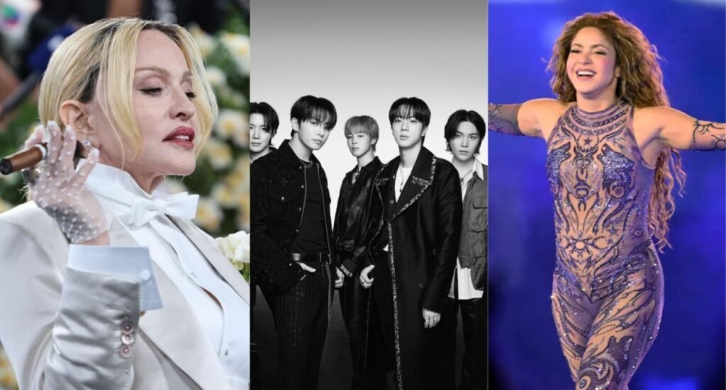 Shakira, Madonna y BTS anunciados para el show de medio tiempo de la final del Mundial 2026 en MetLife Stadium