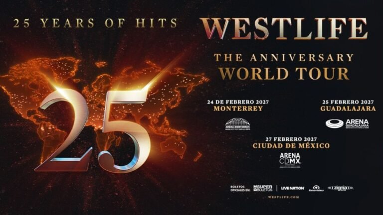 Westlife celebra 25 años de éxitos con el lanzamiento de su nuevo álbum y una gira mundial que llegará a México
