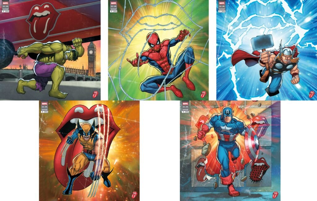 La colaboración entre The Rolling Stones y Marvel incluye una serie exclusiva de vinilos del álbum 'Foreign Tongues'.
